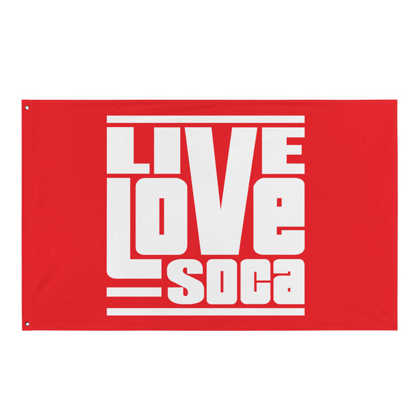 Live Love Soca Trademark Red Flag