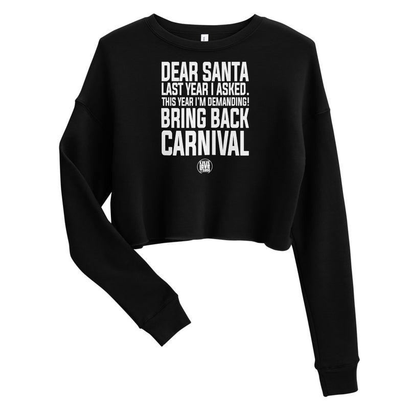 Dear Santa Second Letter Christmas Crop Sweater