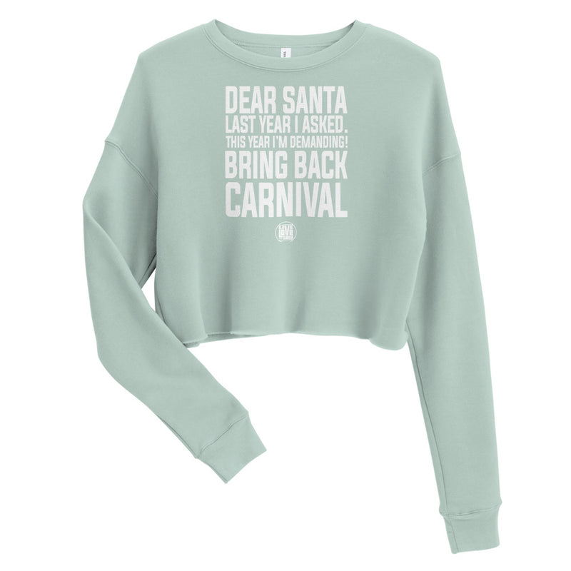 Dear Santa Second Letter Christmas Crop Sweater